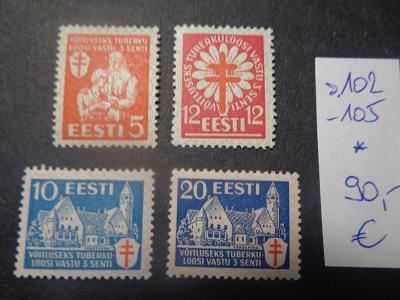 Estonsko - staré známky - velmi levně !!!