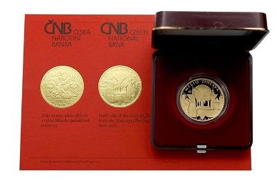 Zlatá mince ČNB 5000 Kč Město JIHLAVA 2021 PROOF