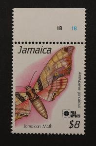 Jamajka - 1991 - ** - CENNÁ známka - motýl - Michel 5,50 €