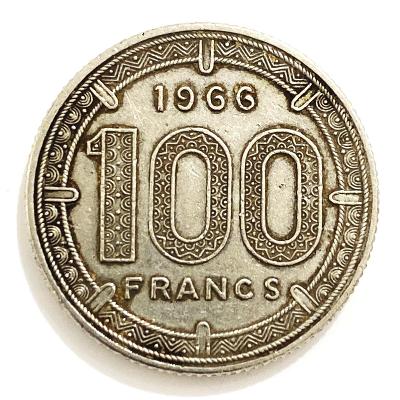 100 Franků 1966  Střední Afrika 