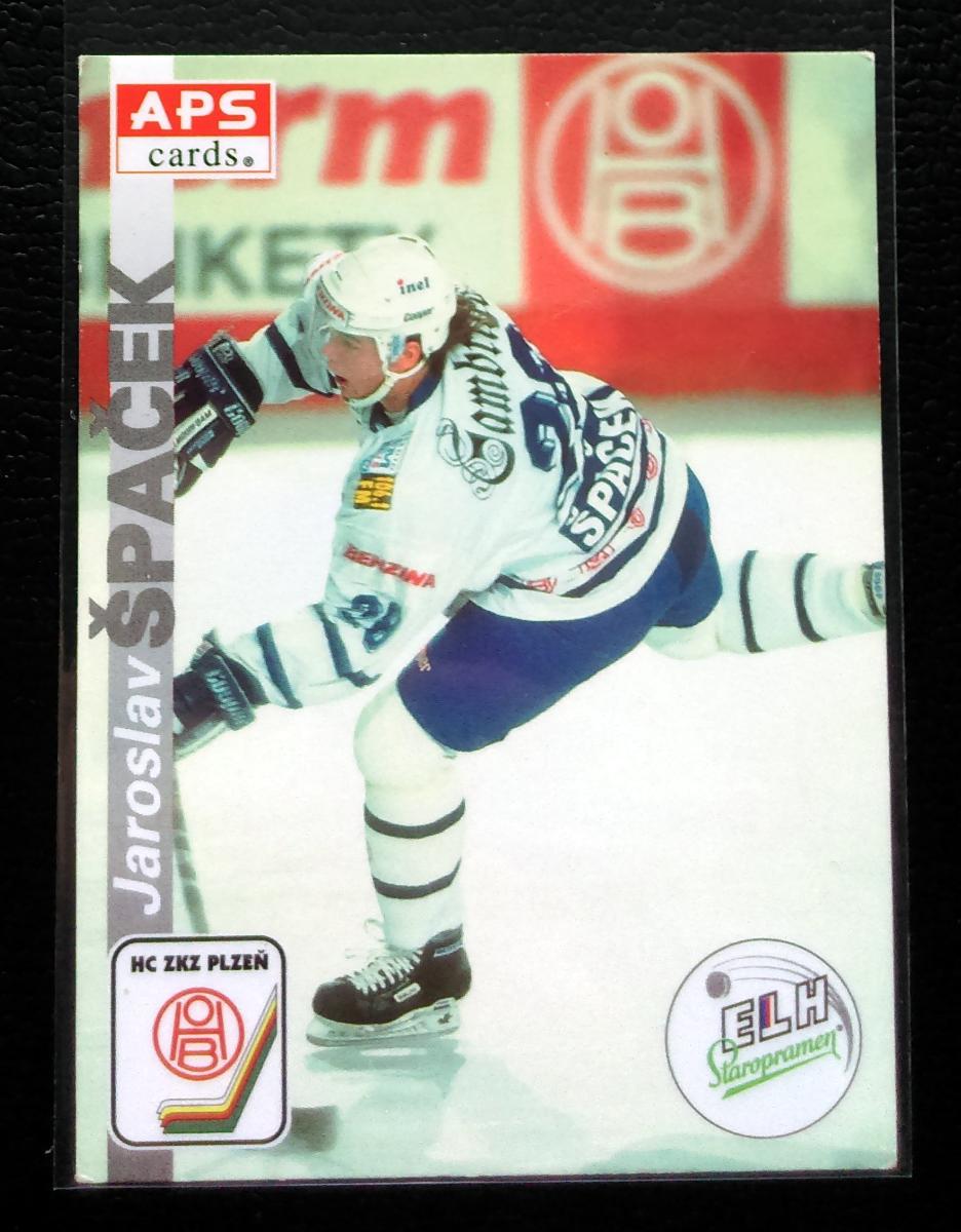 Jaroslav Špaček APS 1996/97 HC Plzeň - Hokejové karty