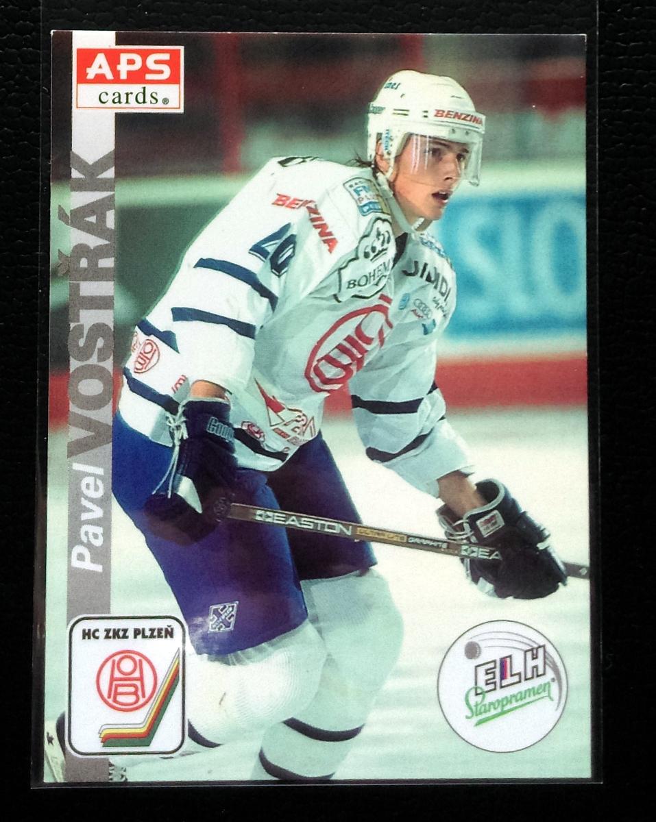 Pavel Vostřák APS 1996/97 HC Plzeň - Hokejové karty