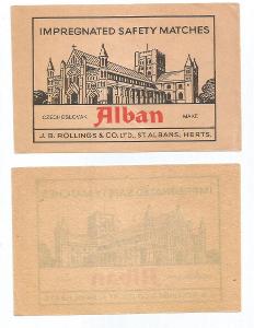 K.č. B- 1981.1  Alban... - balíčková, dříve k.č. 1942. DI tmavý papír