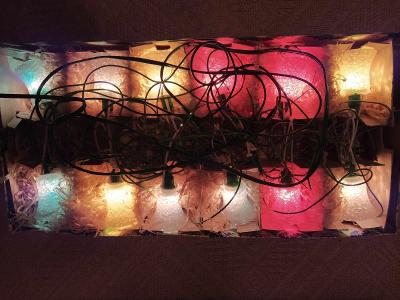 RETRO Vianočné svetielka - zvončeky (40)