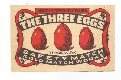 K.č. B- 902 The Three Eggs - balíčková, dříve k.č. 879. DI