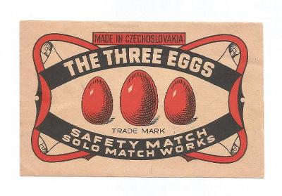 K.č. B- 903/1 The Three Eggs - balíčková, dříve k.č. 881. DI