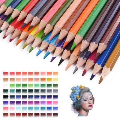 72 profesionálních barevných pastelek na malování