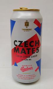 Pivní plechovka 440ml, Czech Mates, Budvar/Thornbridge