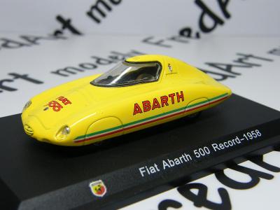 11- ABARTH Fiat Abarth 500 Record 1958  - HACHETTE 1:43