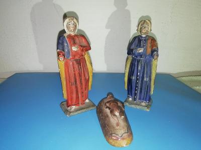 pouze Svatá Rodina - 3 figurky pro kralický betlém - 100% ORIGINÁL