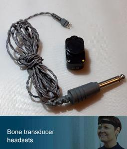B71 Bone transducer AUDIOEAR bakelit, kabel 1,8m s jackem