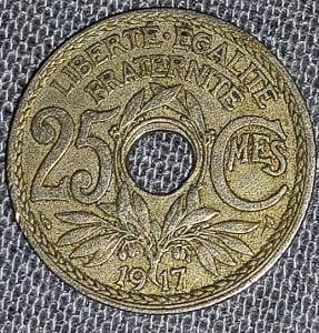 25 centimes 1917 Francie