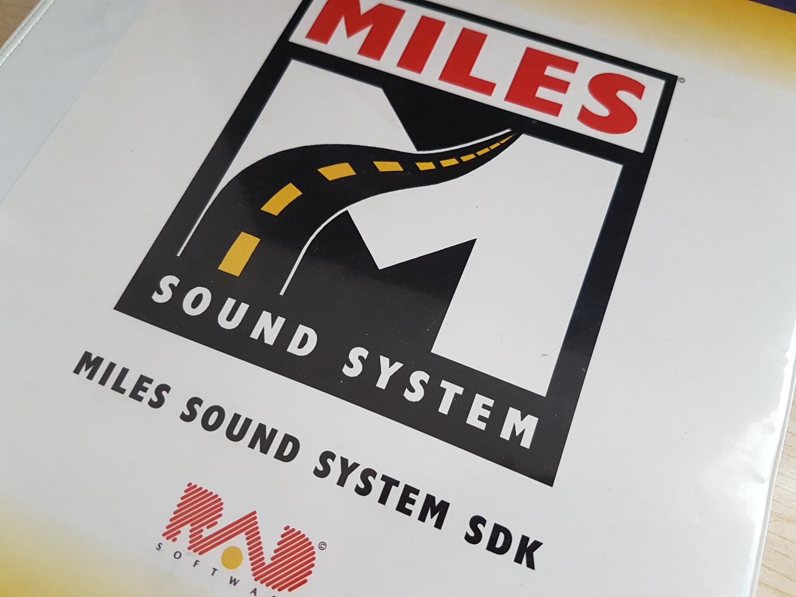 Miles Sound System SDK for DOS and Windows - version 6.0 - Knihy