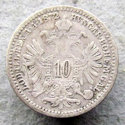 Rakousko 10 kr 1872   