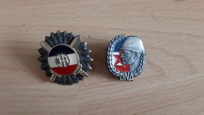konvolut  odznaky JNA válka Jugoslávie