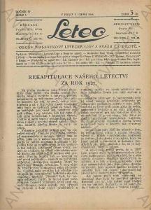Letec - Ročník IV., čísla 1 - 12 1928