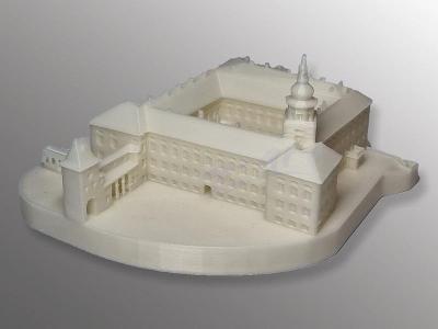 Miniatúrny model Arcibiskupský zámok Kroměříž - 3D tlač