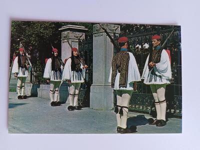 Athény - prezidentská garda - pohlednice VF