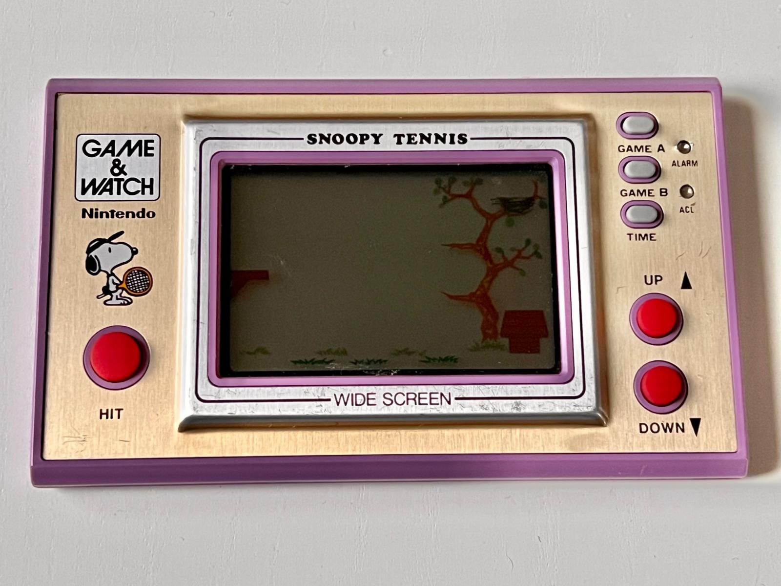 Nintendo Game & Watch Snoopy Tennis Widescreen 1982 [SP-30] - Počítače a hry