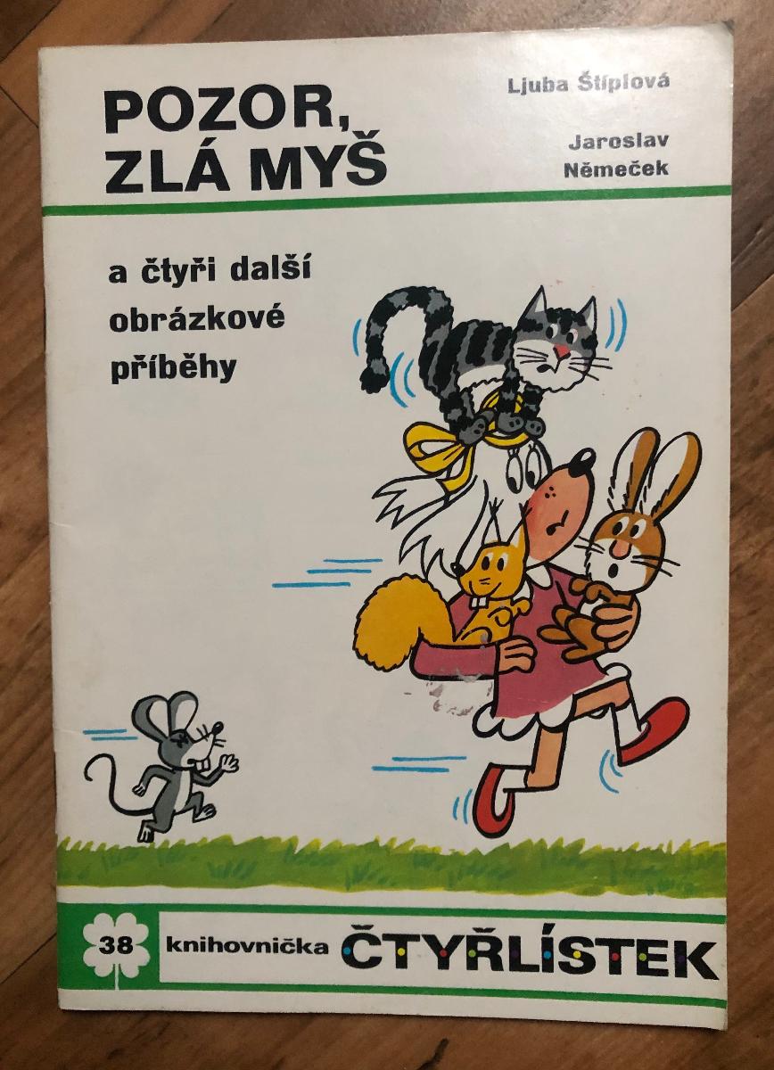Čtyřlístek 38 Pozor, zlá myš Jaroslav Němeček - Knihy a časopisy