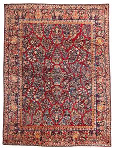 Velký perský starožitný klasický orientální koberec Sarouk 360x270 cm