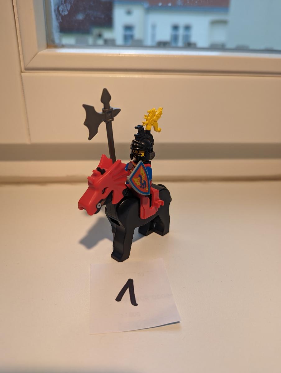 LEGO figúrka Castle dračí rytier na koni 1 - Hračky