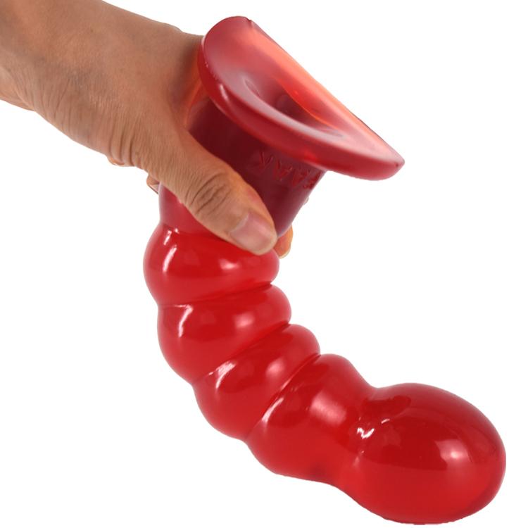 Veľké červené intímne dildo masážne análny kolík unisex - Erotické pomôcky a príslušenstvo