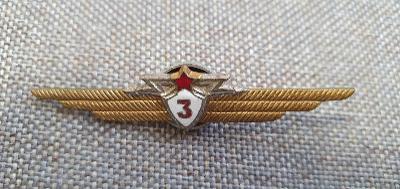 ČSLA - odznak palubního radisty - 3. třída, 1954-1968