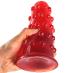 Veľký červený análny kolík s výstupkami unisex - Erotické pomôcky a príslušenstvo