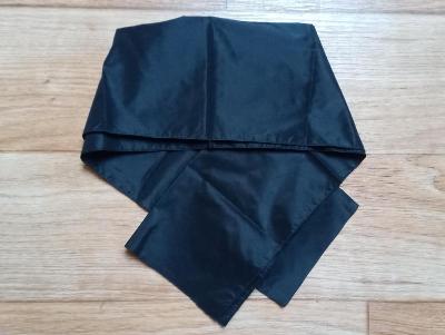 Nový černý  šátek, šála 29x91 cm, unisex