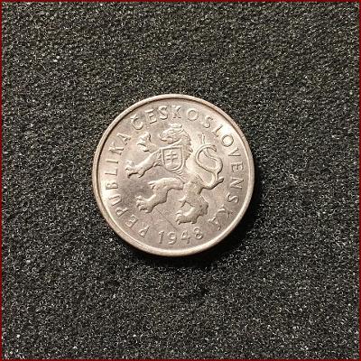 2 koruna 1948 mince Československo (2 Kčs ČSR)