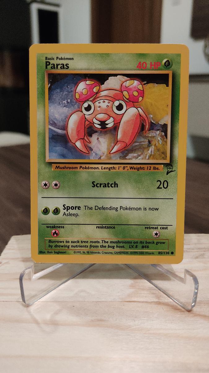 🍀 Pokémon karty - Paras - 85/130 Base Set 2 2000 | Aukro