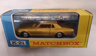 Model velký angličák Matchbox K-21 , Mercury Cougar nový v krabičce !!