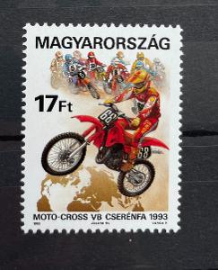 Maďarsko 1993 Mi.4240  jednotlivá vydání**Ms v motokrosu