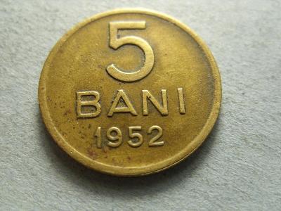 RUMUNSKO , 5 BANI z roku 1952