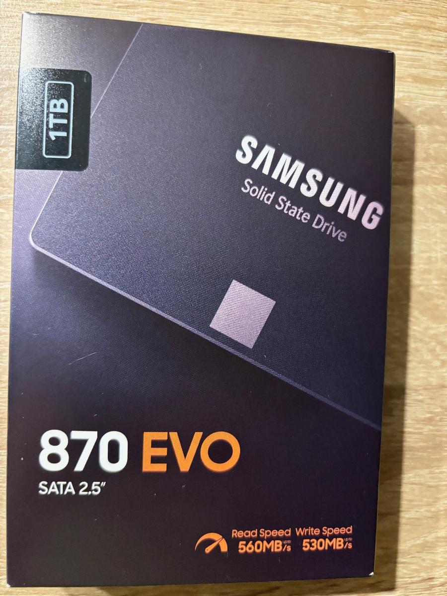 SSD disk Samsung 870 EVO, 2,5" - 1TB - Počítače a hry
