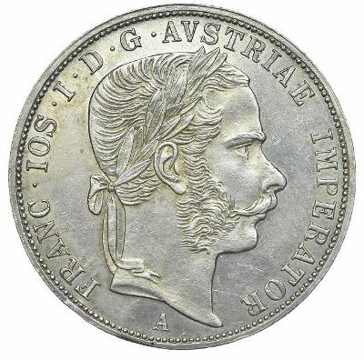 2 zlatník Františka Josefa I. 1870 A - pěkný