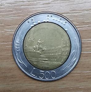 Mince Itálie 500 lir