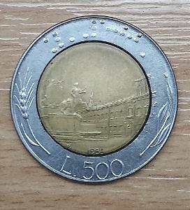 Mince Itálie 500 lir