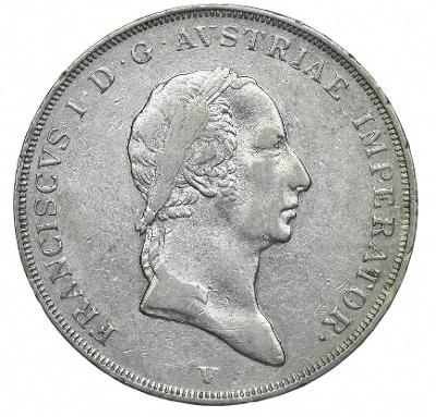 Scudo Františka I. 1824 V - Benátky - vzácné
