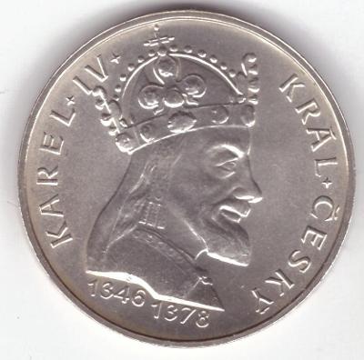 1978 ČSSR - mince 100 Kčs - KAREL IV. Stříbro Ag od 1 Kč (K3055)