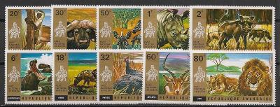 Rwanda 1972 ** fauna komplet mi. 487-496