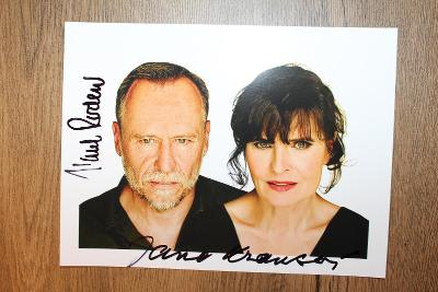 Karel Roden + Jana Krausová - originál autogram