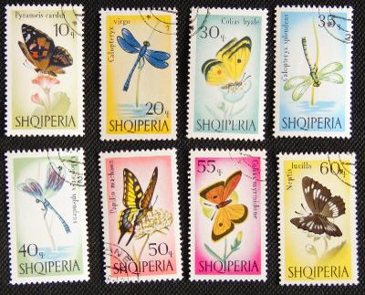 Albánie, 1966, motýli a vážky