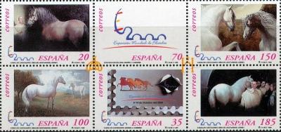 Španělsko 1999 Koně Mi# 3512-17 Kat 21€