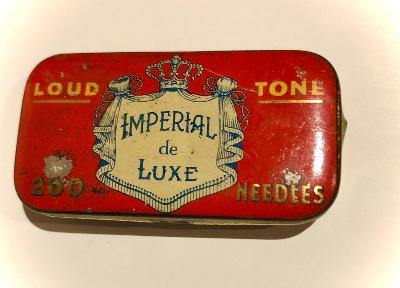 Plechová krabička Imperial de Luxe s ihlami pre hlasnejšie počúvanie