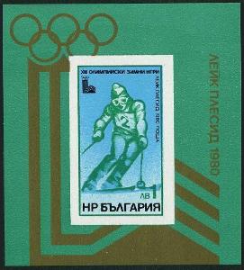 Bulharsko 1979 Známky aršík Mi 94 ** sport Olympiáda olympijské hry