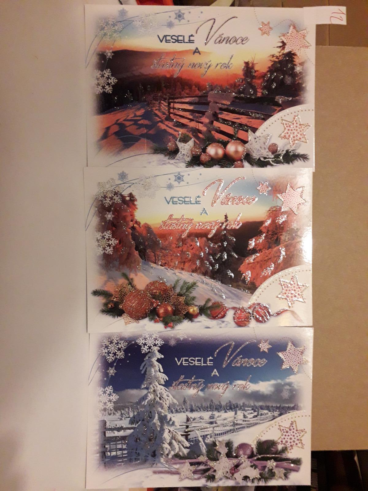 3x vianočný pohľad, NOVE 12 - Pohľadnice