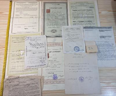 Staré dokumenty viď foto - aukcie č. JV94