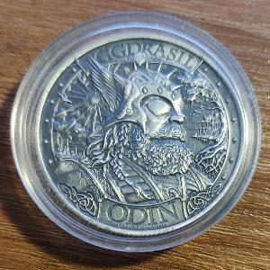 Strieborná minca 1 Oz - ODIN Asgard Antiq